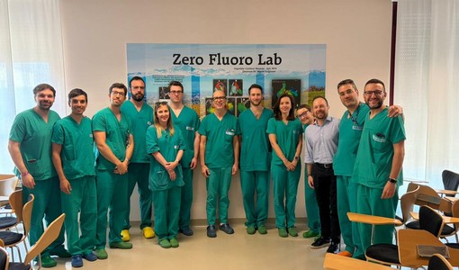 Il dottor Scaglione con specialisti stranieri