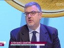 Stefano Santin in un immagine d'archivio riferita a un suo intervento televisivo