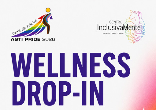 Asti Pride 2026: consulenze gratuite di psicologia e nutrizione per la comunità LGBTQIA+ Asti Pride 2026: consulenze gratuite di psicologia e nutrizione per la comunità LGBTQIA+