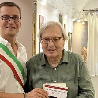 Visita del critico d'arte Vittorio Sgarbi al Museo Civico di Moncalvo [FOTO]