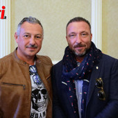 Il maestro con il Capitano del Palio Filippone (Le foto della galleria sono di Efrem Zanchettin)