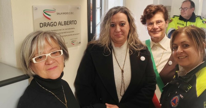 Inaugurazione della sala radio "Alberto Drago" Inaugurazione della sala radio "Alberto Drago"