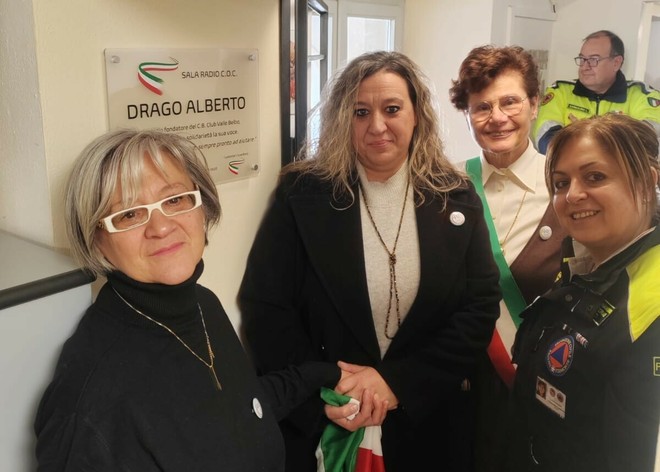 Inaugurazione della sala radio "Alberto Drago" Inaugurazione della sala radio "Alberto Drago"