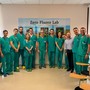 Il dottor Scaglione con specialisti stranieri Il dottor Scaglione con specialisti stranieri