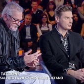 Un frame tratto dalla trasmissione di Canale 5