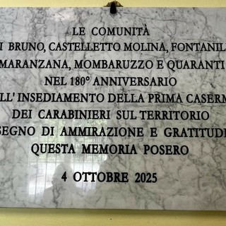 Quaranti festeggia i 180 anni della Caserma dei Carabinieri