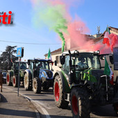 Nella ricca galleria fotografica e video, la protesta di oggi pomeriggio degli agricoltori (Merphefoto)