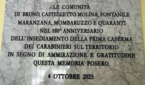 Quaranti festeggia i 180 anni della Caserma dei Carabinieri