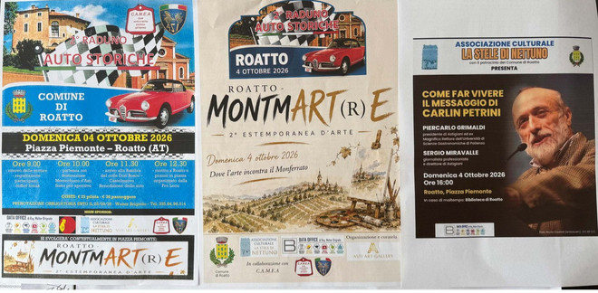 Motori d'epoca, tele d'autore e le visioni di Carlin Petrini: l'autunno accende Roatto Motori d'epoca, tele d'autore e le visioni di Carlin Petrini: l'autunno accende Roatto