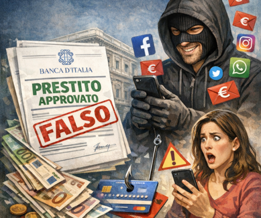 Falsi prestiti a nome della Banca d'Italia, allarme truffa sui social