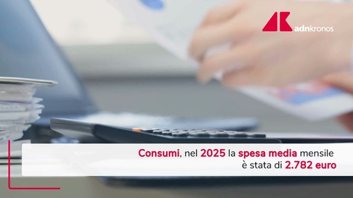 Consumi, Istat: nel 2025 spesa famiglie a 2.782 euro