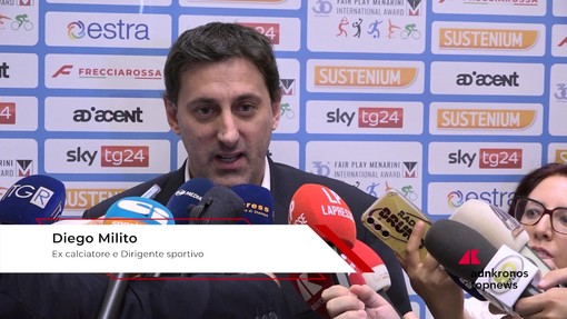 Fair Play Menarini, Milito: "Trasmettere valori cosa più importante per uno sportivo" Fair Play Menarini, Milito: "Trasmettere valori cosa più importante per uno sportivo"