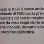 Farmaci: Rsv, Aifa approva anticorpo monoclonale che protegge dal virus respiratorio sinciziale Farmaci: Rsv, Aifa approva anticorpo monoclonale che protegge dal virus respiratorio sinciziale