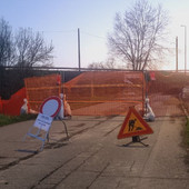 Il cantiere di via Ceca
