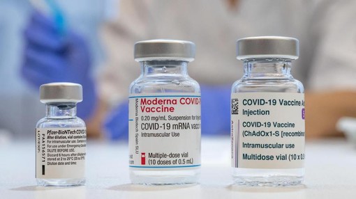 Fiale di vaccino anti Covid Moderna