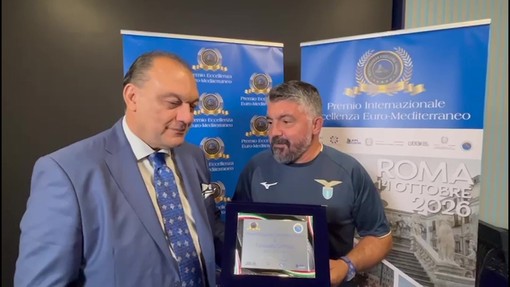 Gattuso riceve il premio Eccellenza Euro-Mediterraneo 2026: "Non mollare mai" Gattuso riceve il premio Eccellenza Euro-Mediterraneo 2026: "Non mollare mai"