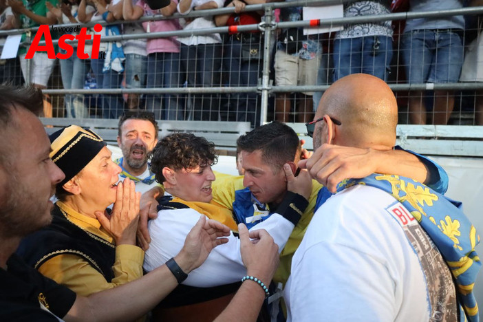 Atzeni pochi istanti dopo la vittoria (Merphefoto)