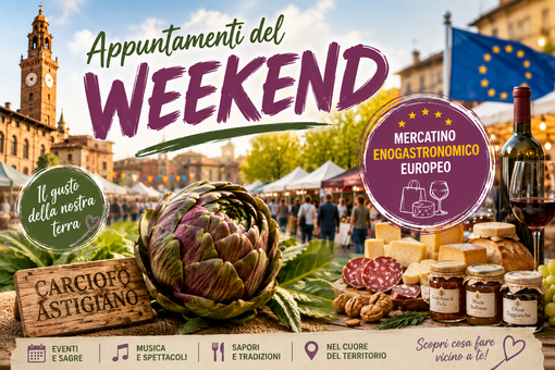 Dall'Astigiano ai castelli del Monferrato, il weekend del 15-16-17 maggio trasforma piazze e borghi in una grande tavola a cielo aperto. Ecco tutti gli appuntamenti da non perdere