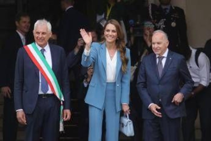Kate è arrivata a Reggio Emilia, è il suo primo viaggio all'estero dopo la malattia