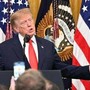Trump, l'omaggio a Cristoforo Colombo e le battute: "Il mio amico Pavarotti..." Trump, l'omaggio a Cristoforo Colombo e le battute: "Il mio amico Pavarotti..."