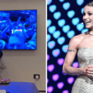 Michelle Hunziker all'Eurovision, la reazione del nipotino Cesare: &quot;Ma è nonna!&quot;