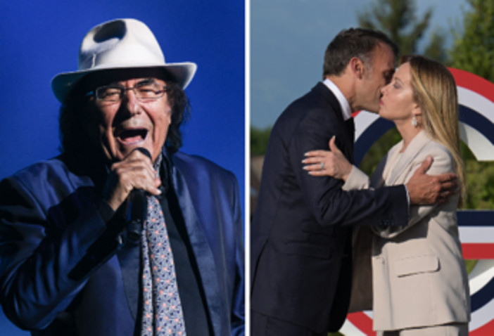 Meloni accolta da Macron al G7 con 'Felicità', Al Bano: "È una canzone che mette allegria" Meloni accolta da Macron al G7 con 'Felicità', Al Bano: "È una canzone che mette allegria"