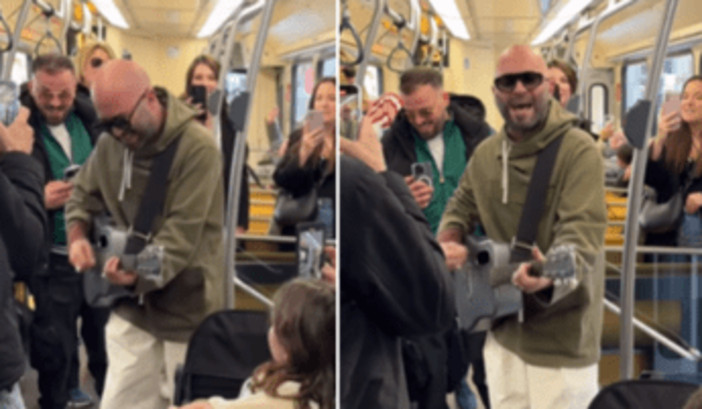 Giuliano Sangiorgi, live sul tram a Milano: &quot;Dove tutto è iniziato&quot;