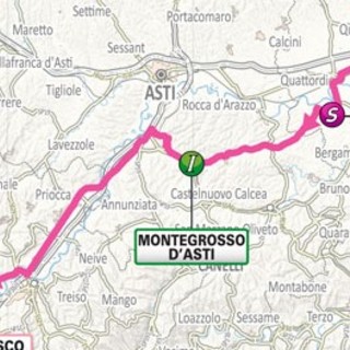 Il tracciato astigiano del Giro d'Italia