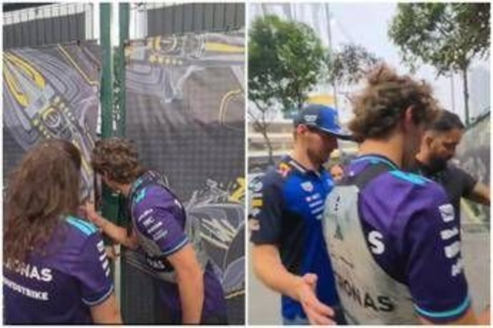 Antonelli bloccato dalla sicurezza a Singapore: "Sono un pilota". Lo salva... Verstappen