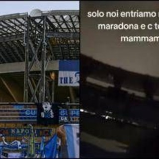 Clamoroso a Napoli, tifosi entrano in scooter al Maradona: &quot;Siamo i più forti&quot; - Video