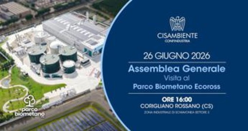 Assemblea Generale Cisambiente Confindustria 2026 al Parco Biometano Ecoross