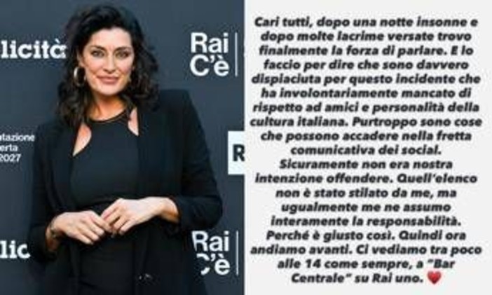 Elisa Isoardi rompe il silenzio: "Dispiaciuta per toto-morti, non è mio ma me ne assumo responsabilità"