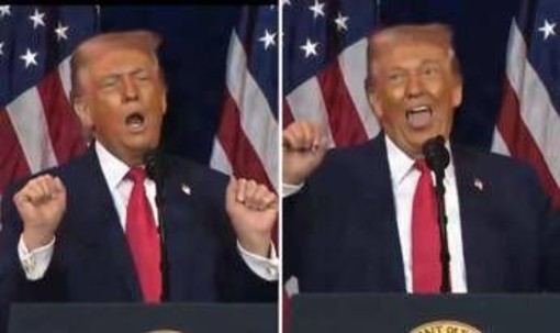 Trump e l'imitazione dell'atleta transgender: "Mia moglie non vuole"