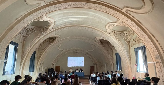 Un momento del workshop all’Archivio di Stato di Asti