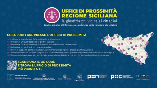 Giustizia, il 30 novembre a Palermo ultima tappa del progetto Uffici di prossimità