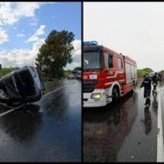 Auto finisce contro un albero e si ribalta sull'Ardeatina: un morto e 4 feriti gravi