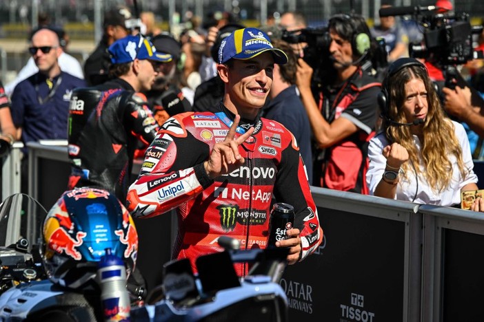 Marc Marquez precede Acosta al Gp di Aragon, terzo Bezzecchi Marc Marquez precede Acosta al Gp di Aragon, terzo Bezzecchi