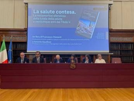 A 25 anni dalla riforma del Titolo V della Costituzione, presentato in Senato il libro 'La salute contesa'