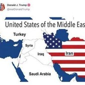 Trump e l'Iran 'americano', il presidente pubblica la mappa a stelle e strisce