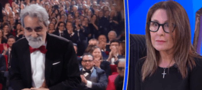 Sanremo omaggia Peppe Vessicchio, la figlia Alessia in lacrime a La volta buona Sanremo omaggia Peppe Vessicchio, la figlia Alessia in lacrime a La volta buona