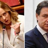 Legge elettorale, Meloni al M5S: "Con queste regole il vostro presidente non arrivava a Chigi". E Conte replica Legge elettorale, Meloni al M5S: "Con queste regole il vostro presidente non arrivava a Chigi". E Conte replica