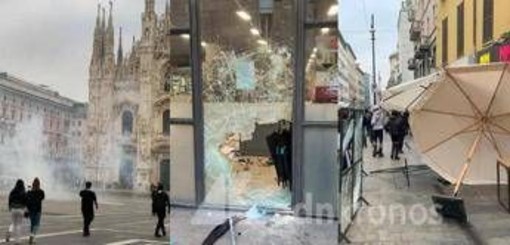 Guerriglia a Milano, Confcommercio: "Danni per un milione, un altro weekend come questo e il conto sale vertiginosamente"
