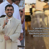 Bomba d'acqua a Milano, interrotto concerto di Bad Bunny: spettatori feriti Bomba d'acqua a Milano, interrotto concerto di Bad Bunny: spettatori feriti