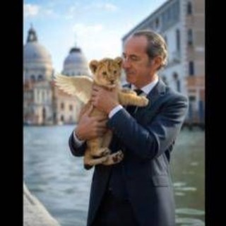 Veneto, Zaia lancia la sua campagna elettorale social con un leoncino creato dall'AI